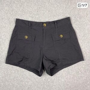 Vuori Womens M Vintage Ripstop Utility Short in Charcoal